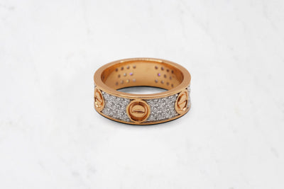 Classic Diamond Rose Gold Encrusted Ring