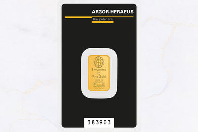 5 Gram Minted Bar - Argor Heraeus