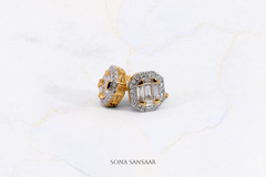 Cross Diamond Stud Earrings | Sona Sansaar
