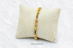Zarika Gold Meena Bracelet | Sona Sansaar