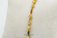 Zarika Gold Meena Bracelet | Sona Sansaar