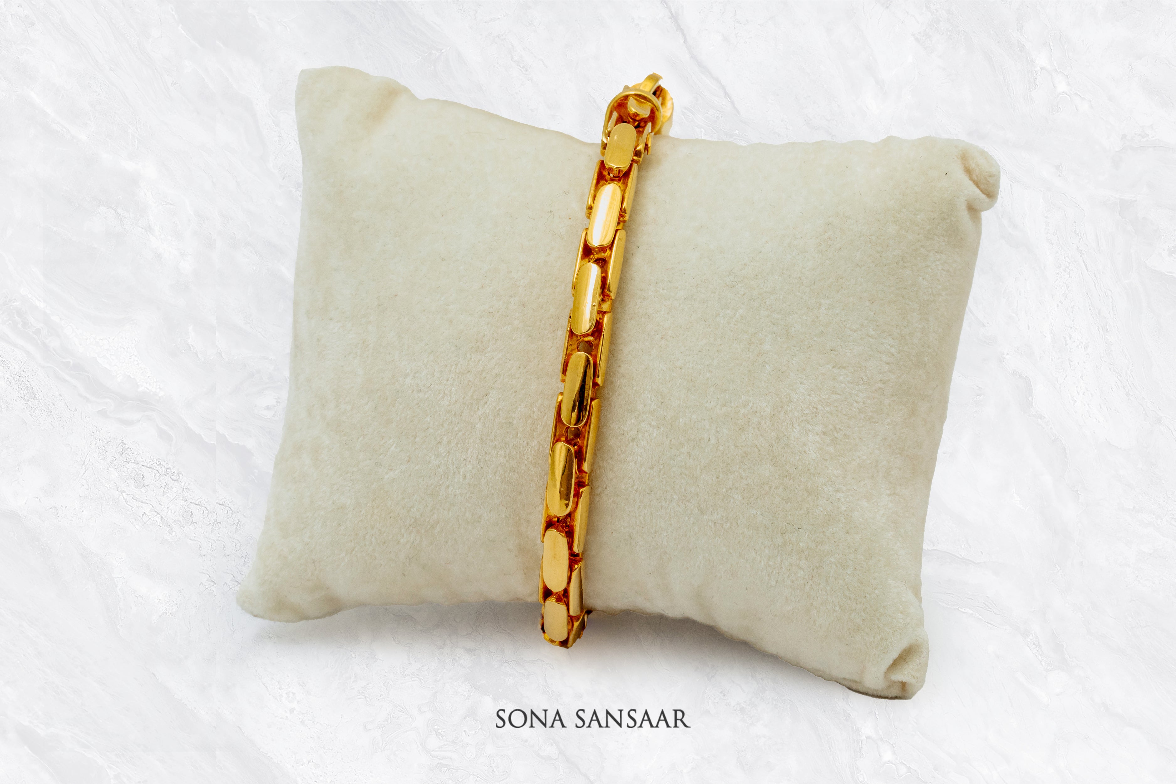 Forzato Gold Italian Bracelet | Sona Sansaar