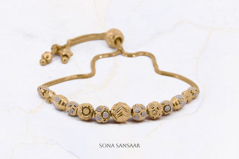 Assorted Two-Toned Ball Bracelet | Sona Sansaar
