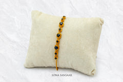 Midnight Stone Gold Bracelet | Sona Sansaar