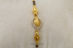 Golden Leaf CZ Bracelet | Sona Sansaar