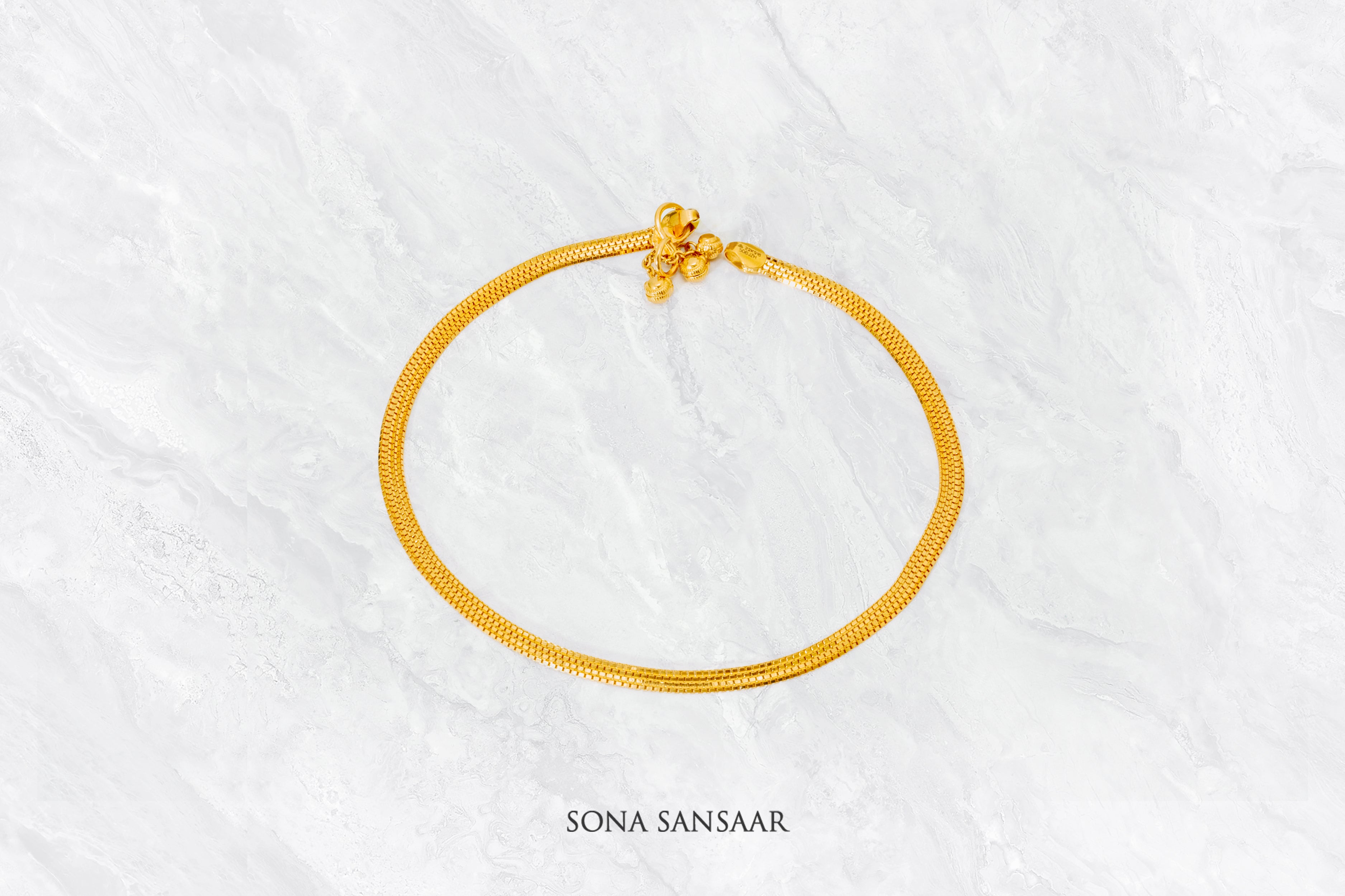 Solara Gold Anklet | Sona Sansaar