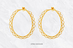 Suncurl Gold Anklet Pair | Sona Sansaar