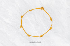 Buds Gold Anklet | Sona Sansaar