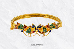 Meena Peacock Bangle | Sona Sansaar