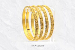 Imperium 4-Piece Gold Bangles | Sona Sansaar
