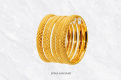 Kirana Six Gold Bangles | Sona Sansaar