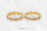 Velura Two Tone Gold Bangle Pair | Sona Sansaar
