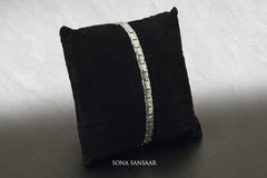 Chaintrail Sterling Silver Bangle | Sona Sansaar