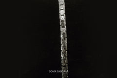 Chaintrail Sterling Silver Bangle | Sona Sansaar