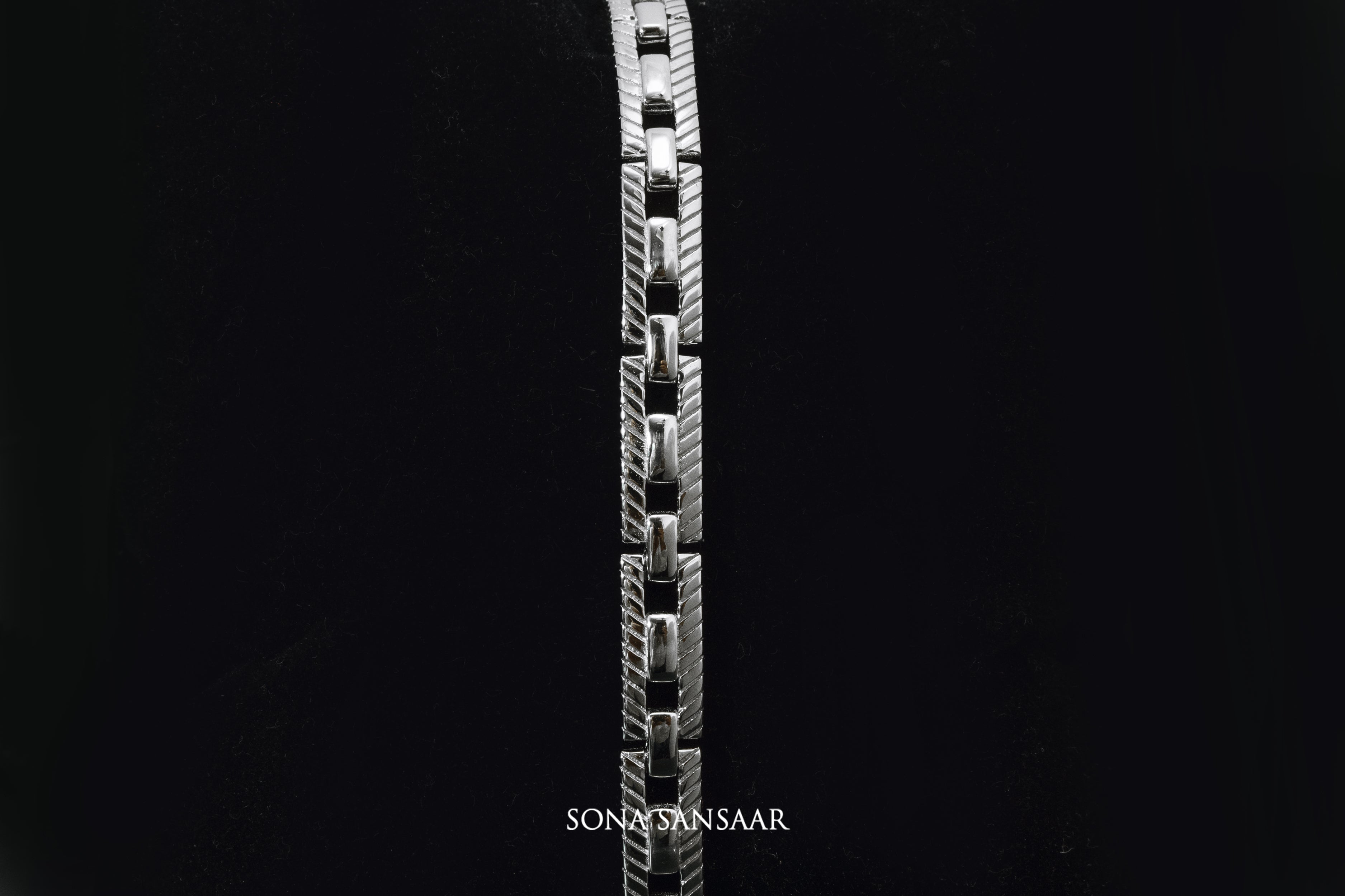 Snapsilver Sterling Silver Bangle | Sona Sansaar