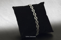 Linkster Sterling Silver Bangle | Sona Sansaar