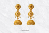 Aurelia Gold Jumka Earrings | Sona Sansaar