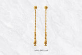 Thread Chandelier Gold Earrings | Sona Sansaar