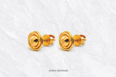 Twist Gold Culcutti Studs | Sona Sansaar