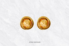 Twist Gold Culcutti Studs | Sona Sansaar