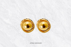 Chakrika Gold Culcutti Studs | Sona Sansaar