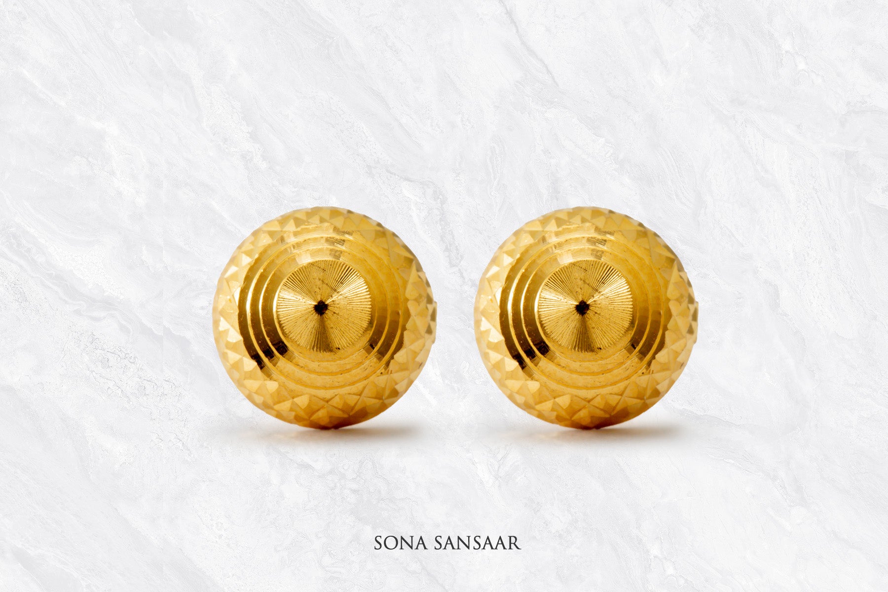Suncore Gold Culcutti Studs | Sona Sansaar