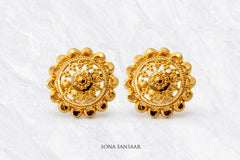 Kalika Gold Culcutti Studs | Sona Sansaar