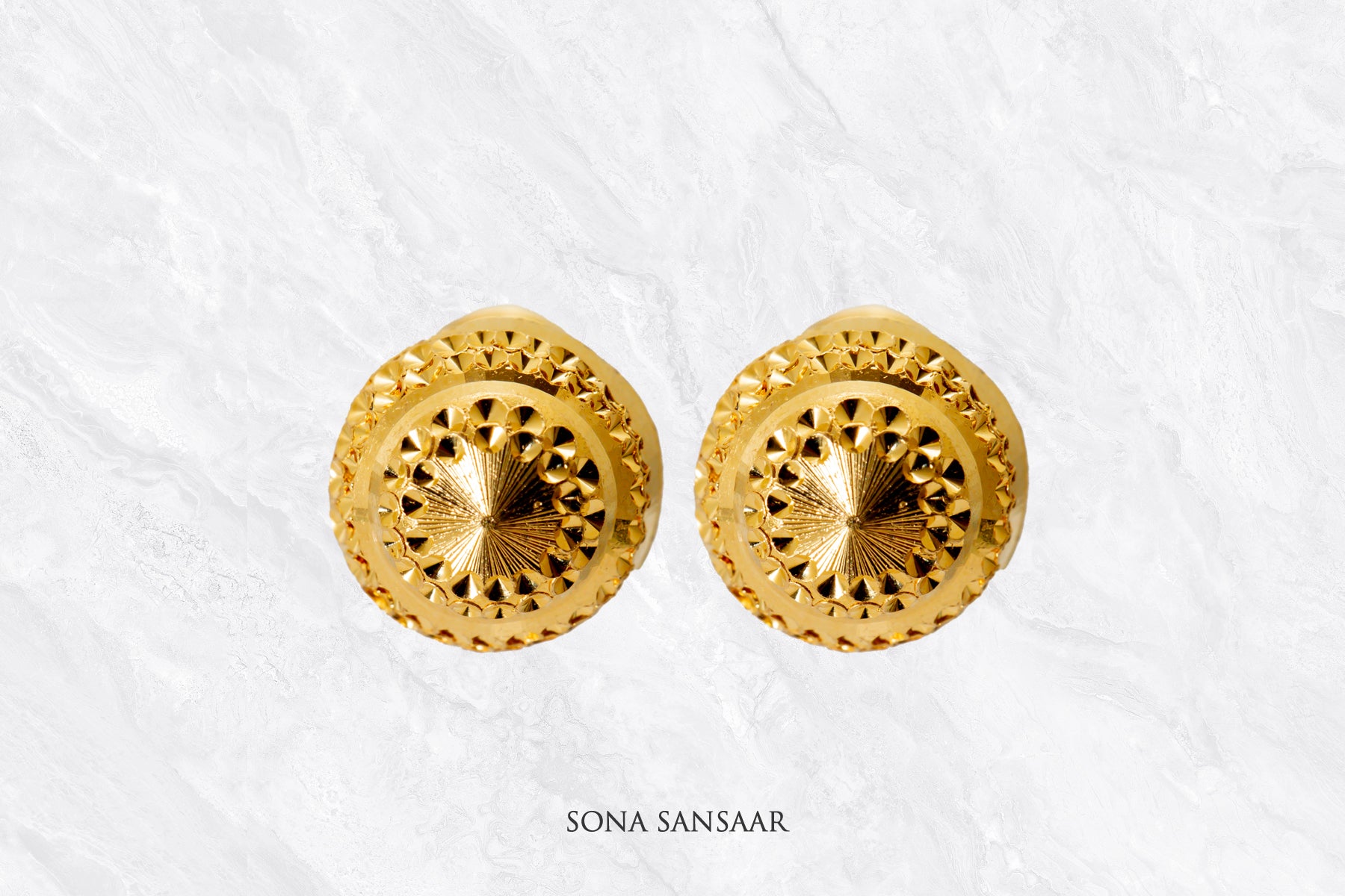 Viroha Gold Culcutti Studs | Sona Sansaar