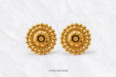 Taraksha Gold Culcutti Studs | Sona Sanasaar