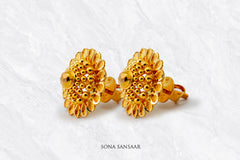 Padmara Gold Culcutti Studs | Sona Sansaar