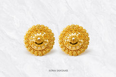 Kanika Gold Culcutti Studs | Sona Sansaar