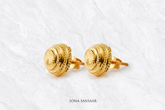 Dotline Gold Culcutti Studs | Sona Sansaar
