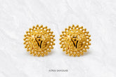 Vilasita Gold Culcutti Studs | Sona Sansaar