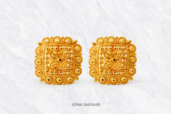 Samriddhi Gold Culcutti Studs | Sona Sansaar