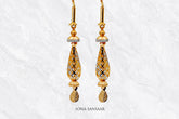 Glide Gold Thread Earrings | Sona Sansaar