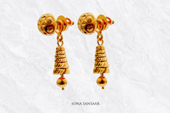 Jharna Gold Studs with Detachable Hangings | Sona Sansaar