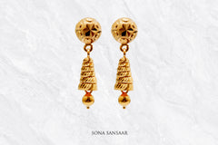 Jharna Gold Studs with Detachable Hangings | Sona Sansaar