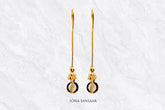 Halo Chain Gold Hoops with Hangings | Sona Sansaar