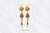 Naqsh Gold Hoops with Hangings | Sona Sansaar