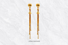 Kanika Gold Studs with Detachable Hangings | Sona Sansaar