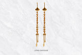 Tarang Gold Hoops with Hangings | Sona Sansaar