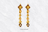 Zariya Gold Hoops with Hangings | Sona Sansaar