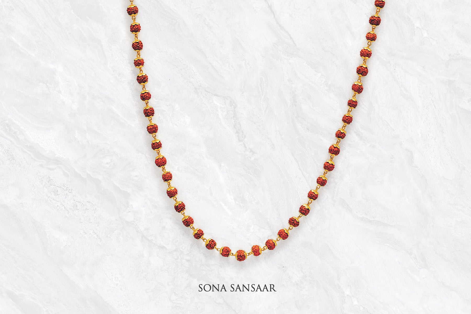 Ananta Rudraksha Ballmala Necklace | Sona Sansaar