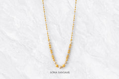 Celeste Two Toned Ballmala Necklace | Sona Sansaar