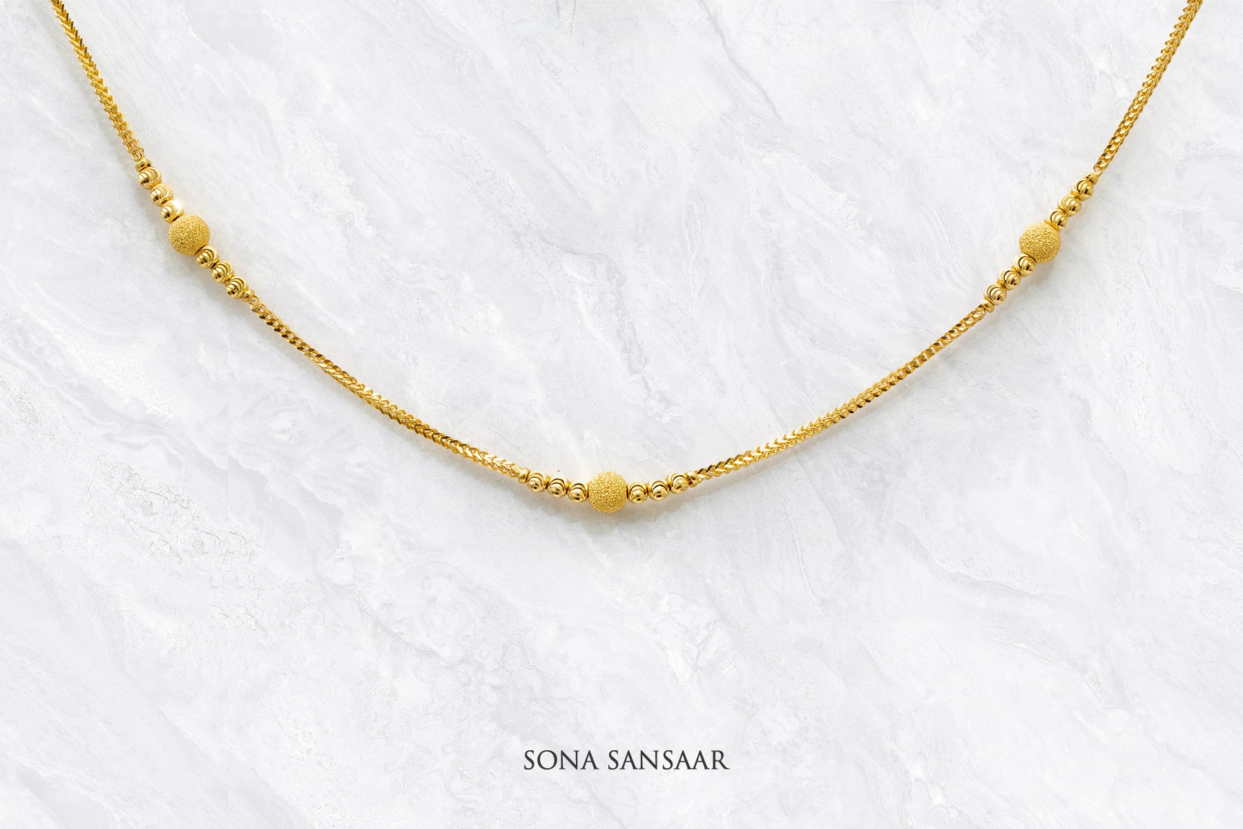 Gleam Short Ballmala Necklace | Sona Sansaar