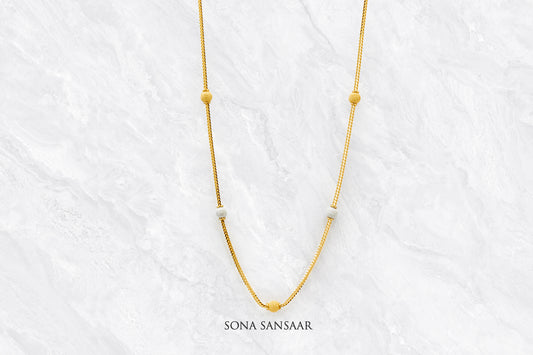 DuoGlint Short Ballmala Necklace | Sona Sansaar