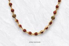 Sunseed Rudraksha Ballmala Necklace | Sona Sansaar