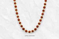 Anvaya Rudraksha Ballmala Necklace | Sona Sansaar