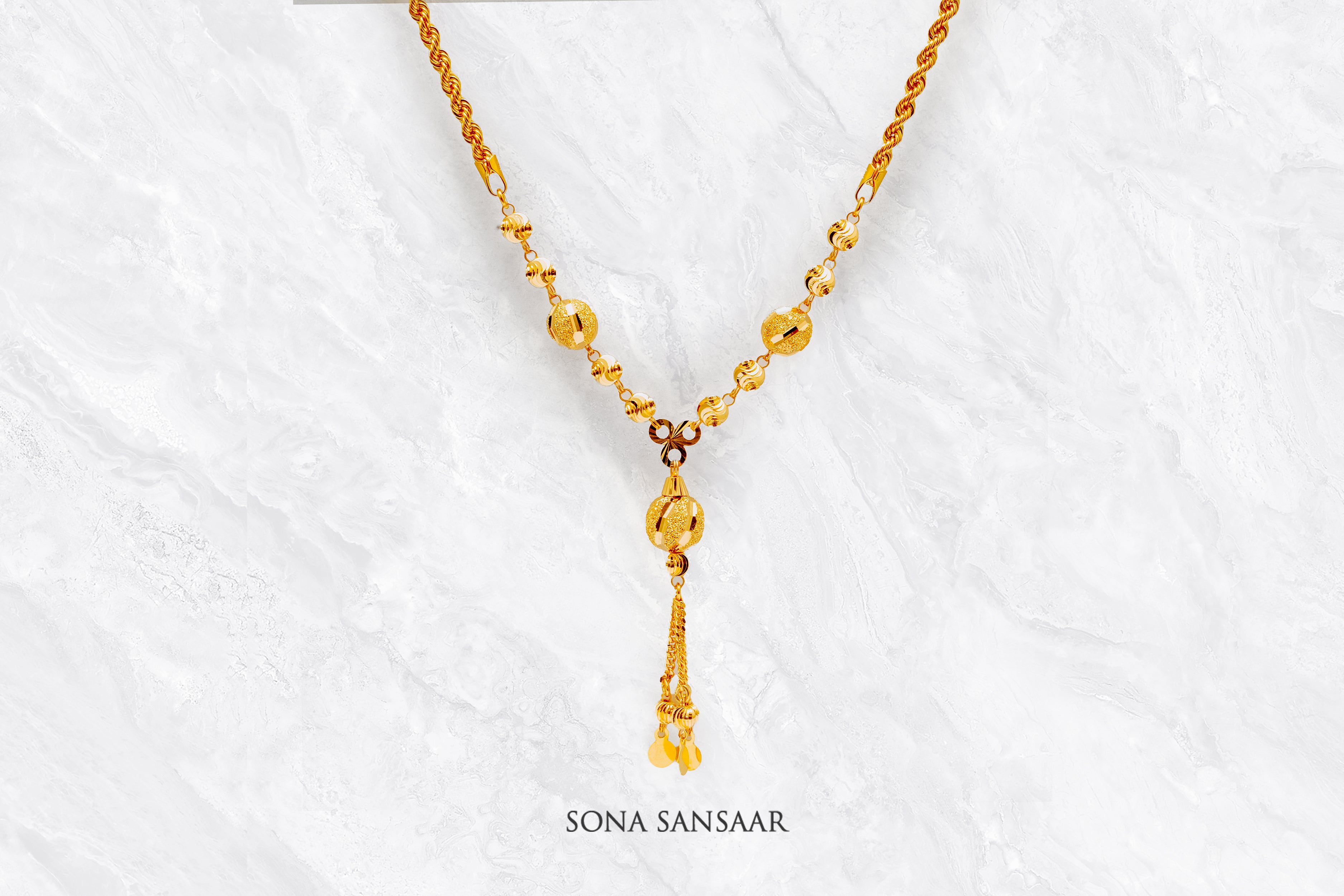 Sunny Twist Ballmala Necklace | Sona Sansaar