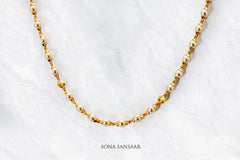 Oriana Gold and Pearl Ballmala Necklace | Sona Sansaar